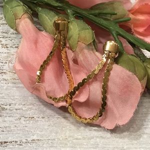 Monet Chain Clip On Earrings